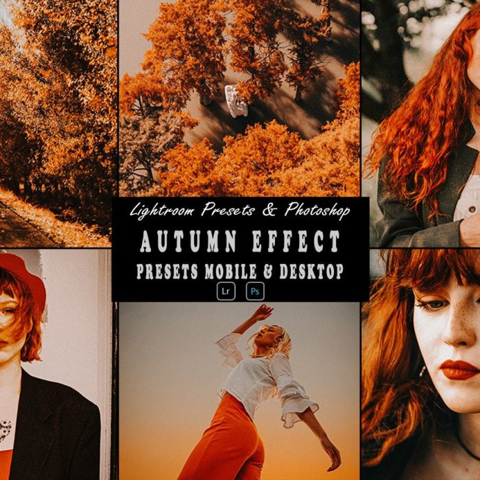 [胶片LR预设]浓郁秋季色彩胶片人像Lightroom预设 Autumn Photoshop Action & Lightrom Presets