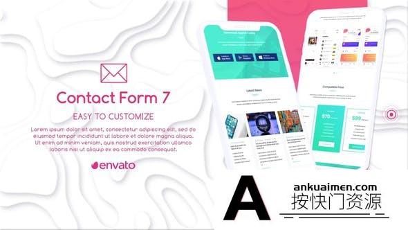 [开场片头]现代时尚手机APP宣传片头AE模板- Application Modern Slideshow