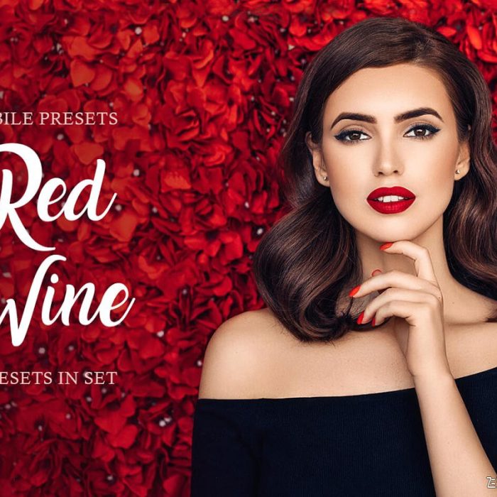 [人像LR预设]通透明亮红酒色调Lightroom预设/移动APP预设 Red Wine Mobile Presets
