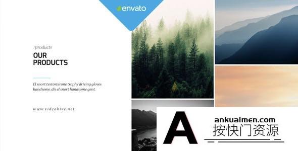 [开场片头]简洁商务企业公司宣传包装片头AE模板- Corporate Simple & Minimal Presentation