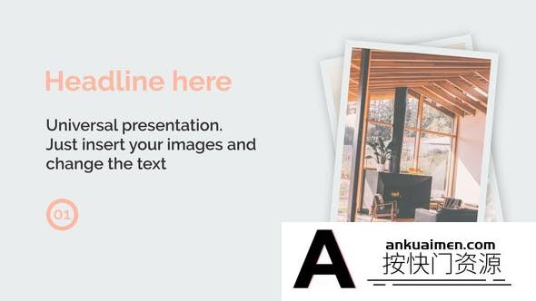 [图片展示]简洁个性化图片展示片头AE模板- Stylish Slideshow