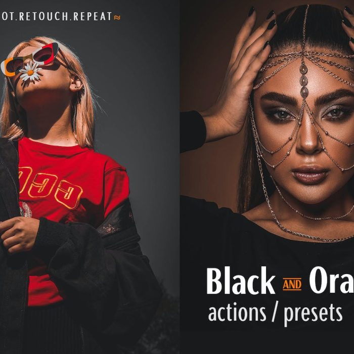 [人像LR预设]黑暗橙色调电影人像Lightroom预设 Black and Orange Presets