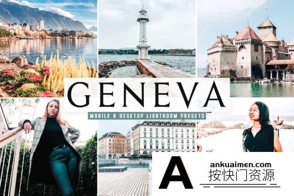[旅拍LR预设]日内瓦人文旅拍风光后期Lightroom预设/手机APP滤镜 Geneva Pro Lightroom Presets