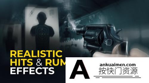 [FCPX效果]fcpx效果-打击和隆隆声效果 Realistic Hits and Rumbles 支持M1