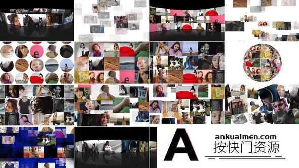 [FCPX标题字幕]FCPX插件-多屏幕视频标题动画 Multi Screen Video Walls 支持M1