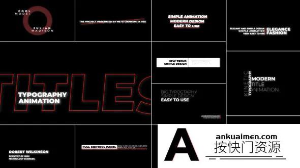 [FCPX标题字幕]fcpx标题插件-简单排版标题文本动画 Simple Typography 2