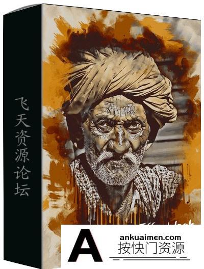 [PS动作下载]水彩绘画PS动作 Watercolor Painting Photoshop Action(附视频教程)