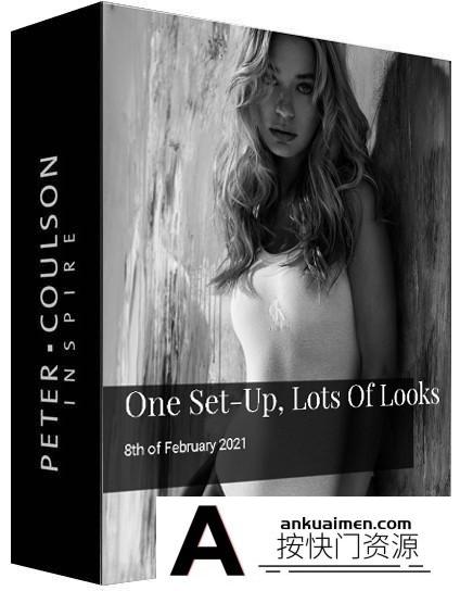 [人像摄影教程]Peter Coulson-一种设置拍摄多种风格写真人像教程-中英字幕