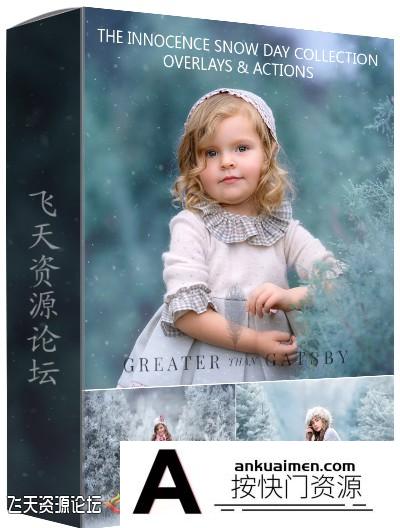 [PS动作下载][素材发布]国外大师级GTG儿童摄影后期冬季仙境调色动作(附教程)