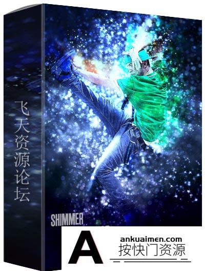 [PS动作下载]泛光微光PS特效动作(Shimmer Photoshop Action)附教程