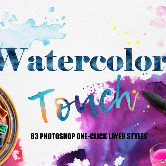 [纹理样式][插件发布]水彩Photoshop图层样式Watercolor Photoshop Layer Styles
