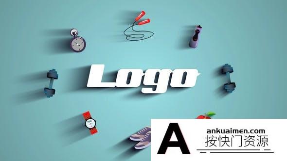 [FCPX效果]FCPX插件-体育健身图标Logo动画 Gym Fitness Logo