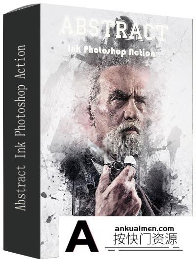 [PS动作下载][插件发布]抽象水墨PS动作 Abstract Ink Photoshop Action