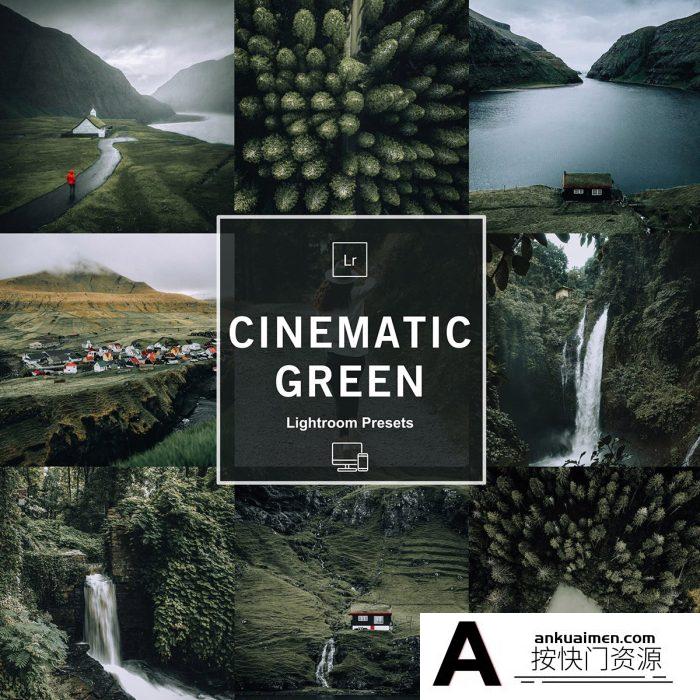 [无人机LR预设]绿色调无人机电影LR预设 MePresets-Cinematic Green Presets
