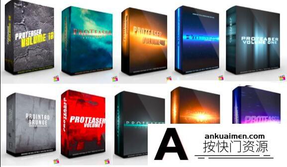 [FCPX标题字幕]Pixel Film Studios –FCPX史诗电影预告片标题字幕插件10套合集