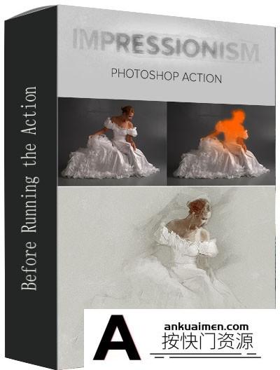 [PS动作下载][插件发布]印象派绘画动作 Impressionism Photoshop Action