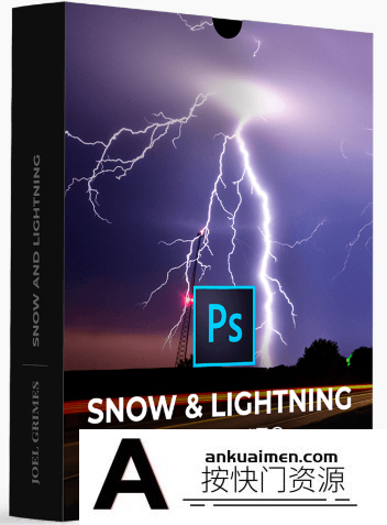 [炫光光效笔刷][插件发布]摄影师 Joel Grimes 18个雪和闪电PS笔刷 Snow and Lightning