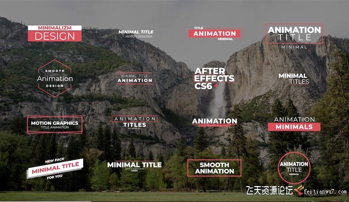 [FCPX标题字幕]FCPX插件-迷你标题字幕动画模板  Minimal Titles 3.0 | FCPX