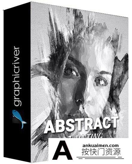 [PS动作下载]抽象厚涂绘画PS动作 Abstract Painting Photoshop Action(附视频教程)