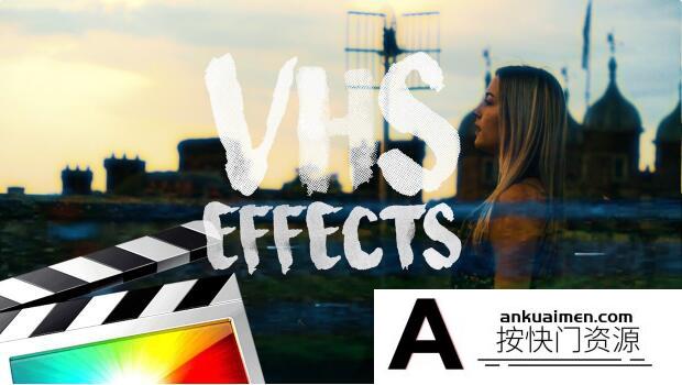 [FCPX效果]FCPX插件24种复古老录像带损坏视觉效果画面制作FCPX插件