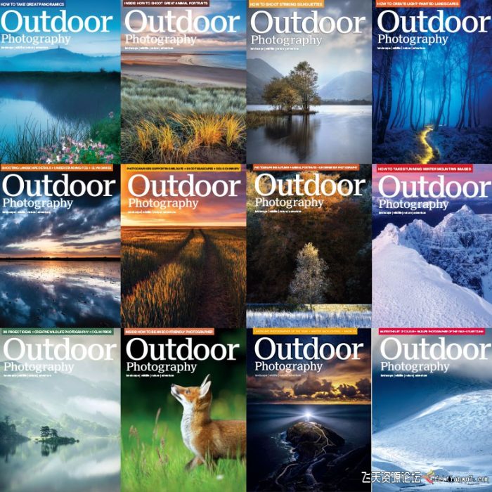 [电子书籍教程]户外地理杂志摄影 Outdoor Photography 2020[全12期]
