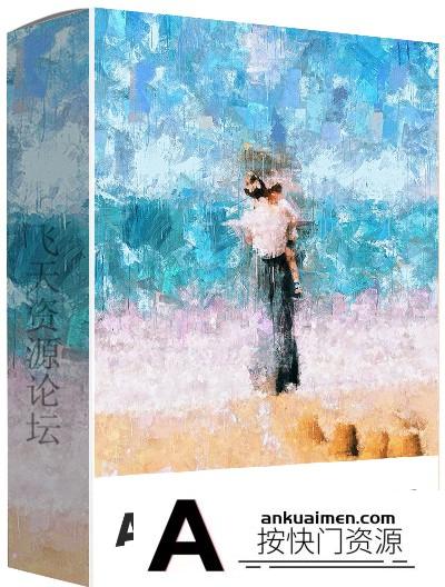 [PS动作下载]抽象艺术绘画Photoshop动作 Abstract Art Photoshop Action附视频教程