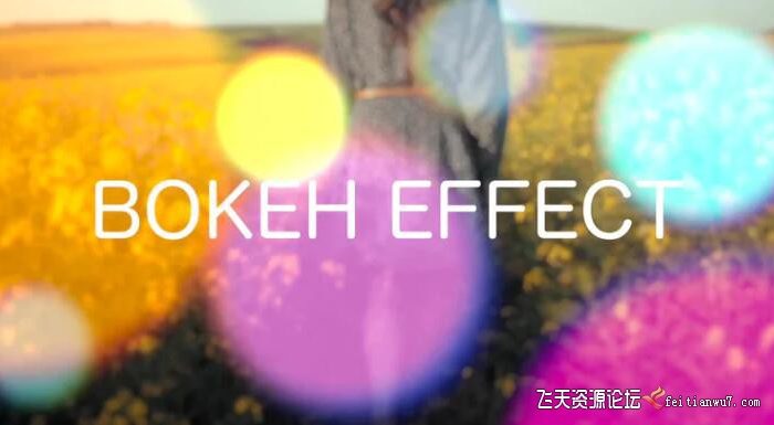 [FCPX发生器]梦幻光斑视频特效预设FCPX插件- Bokeh Effect