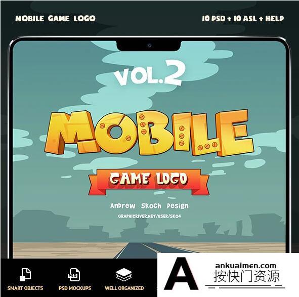 [3D样式][插件发布]手机游戏文字效果PS样式下载 第2卷 Mobile Game Text Effects Vol 2