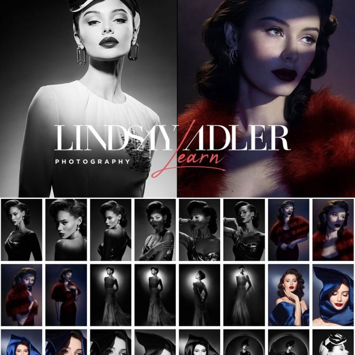 [人像摄影教程]Lindsay Adler–Learn+ 第14集:怀旧好莱坞魅力人像布光-中英字幕