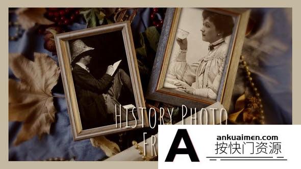 [DaVinci Resolve模板][教程发布]历史相框电影幻灯片达芬奇模板 History Photo Frames Cinematic Opener