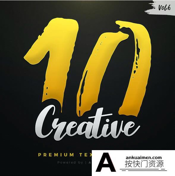 [字体样式][插件发布]PS样式-创意文本效果PS图层样式第6卷 10 Creative Text Effects Vol.6