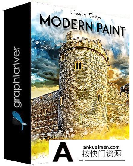 [PS动作下载]现代绘画Photoshop动作 Modern Paint Photoshop Action