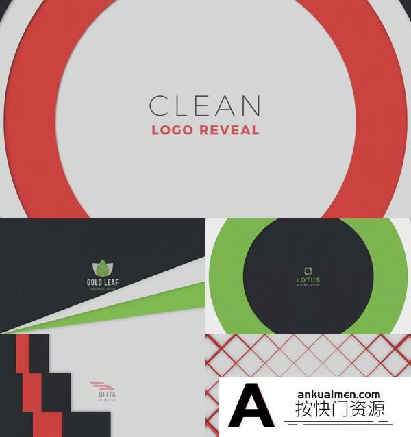 [FCPX发生器]FCPX插件：30组简洁扁平化图形商务Logo动画预设