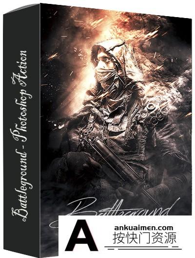[PS动作下载][插件发布]战场烽烟PS动作 Battleground – Photoshop Action(附教程)