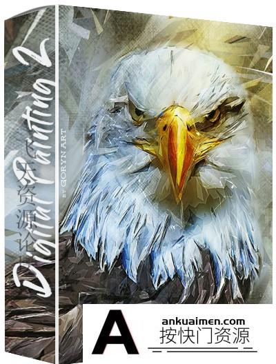[PS动作下载]数字绘画PS特效动作Digital Painting 2 Photoshop Action(附视频教程)