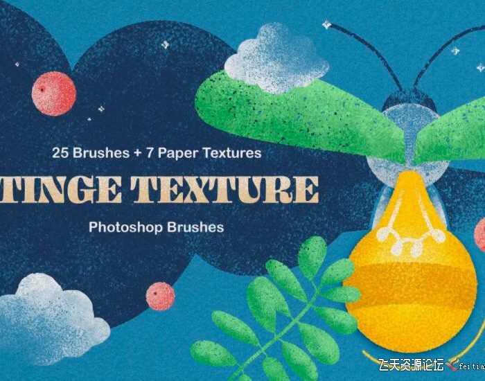 [背景纹理笔刷]适用于Photoshop铅笔木炭蜡笔数字插图纹理笔刷