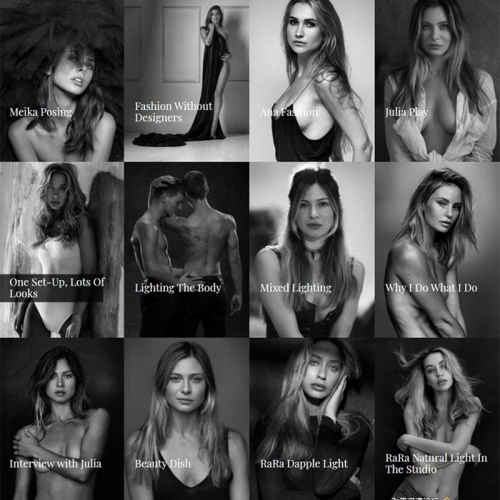 [人像摄影教程]彼得·库尔森(Peter Coulson)12套时尚棚拍人像布光教程2021.3.15发行-中英字幕