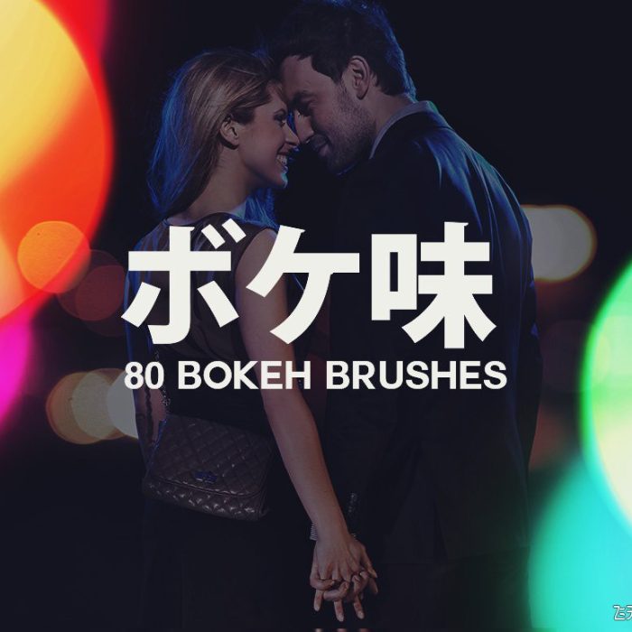 [炫光光效笔刷][插件发布]Boke-Aji-80个大散景漏光光斑笔刷及高清叠加合成背景素材