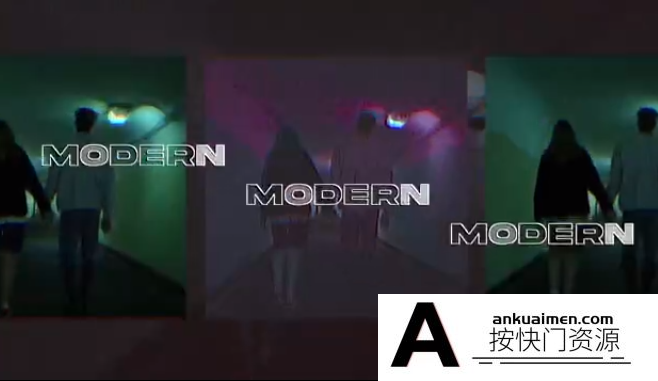 [FCPX发生器]个性化标题复古街头视频包装片头FCPX插件- VHS Street Opener