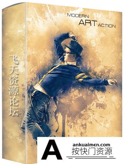 [PS动作下载]现代艺术PS动作 Modern Art Photoshop Action(附教程)