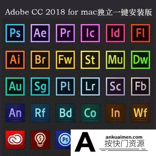 [Adobe软件]Adobe CC 2018 for mac 全家桶免破解一键安装板(MAC系统)