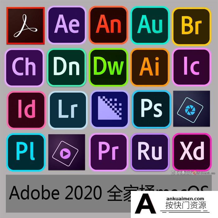 [Adobe软件]Adobe 2020 全家桶 for mac全系列(一键安装无需破解)2020.8.18更新