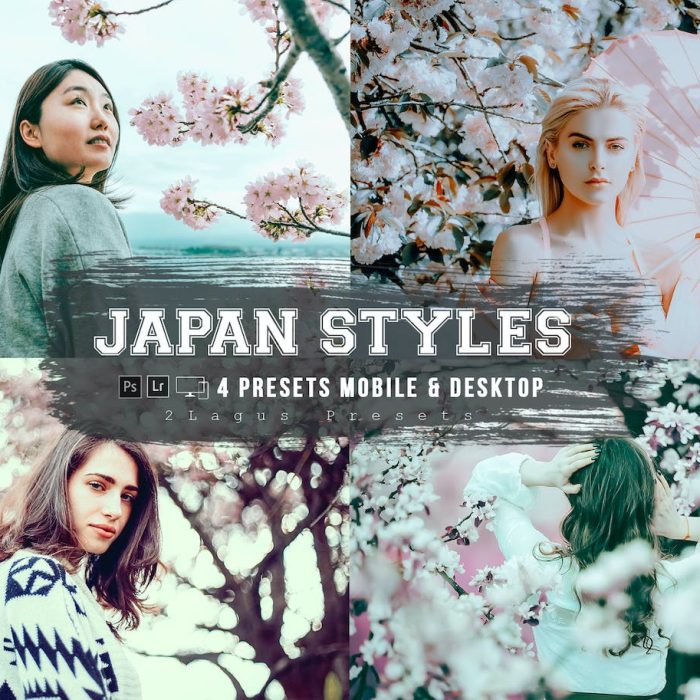 [日系LR预设]梦幻日系风格Lightroom预设Japan Styles 4 Lightroom Presets