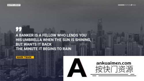 [FCPX标题字幕]FCPX字幕插件-文字标题排版动画插件 Quotes Titles Typography