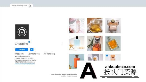 [Premiere模板]Instagram购物推广PR模版 Instagram Shopping Promotion
