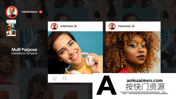 [Premiere模板]Insta照片展示宣传片PR模版 Insta Photo Promo