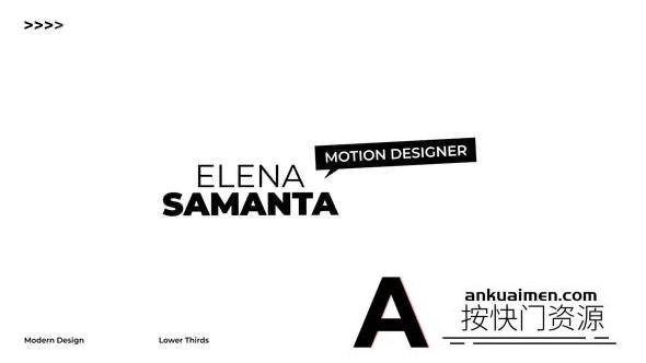 [Premiere标题]下三分之二2.0 PR文字标题动画模版 Lower Thirds 2.0 | MOGRT