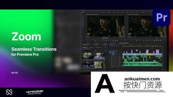 [Premiere转场]Premiere Pro的缩放无缝转场第02季 Zoom Seamless Transitions Vol. 02