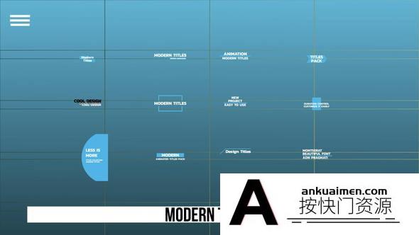 [Premiere标题]Premiere Pro 现代文字标题模版  Modern Titles