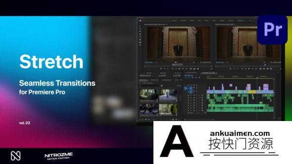 [Premiere转场]Premiere Pro的拉伸无缝转场第02季 Stretch Transitions Vol. 02
